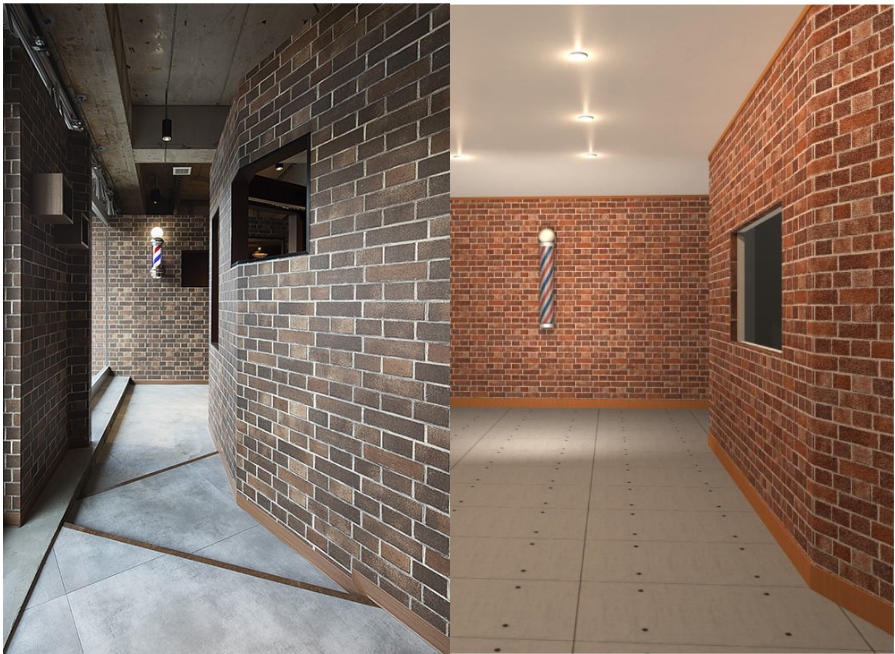 シンコールの施工事例写真と3Dマイホームデザイナーの建築パースの比較