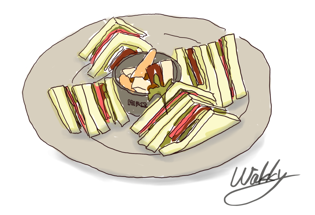 Sketchbookアプリでサンドイッチをスケッチした