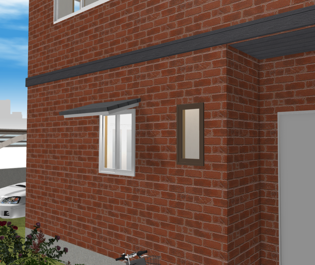 【3DマイホームデザイナーPRO10EXには窓に庇をカンタンにつける機能がある】