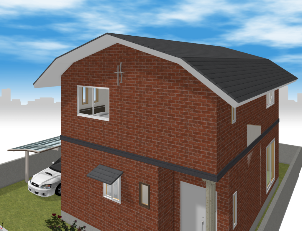 【3DマイホームデザイナーPRO10EXには中折れ屋根をカンタンに作れる機能がある】