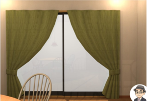 マイホームデザイナー13のカーテン