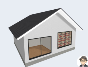 自動生成の屋根