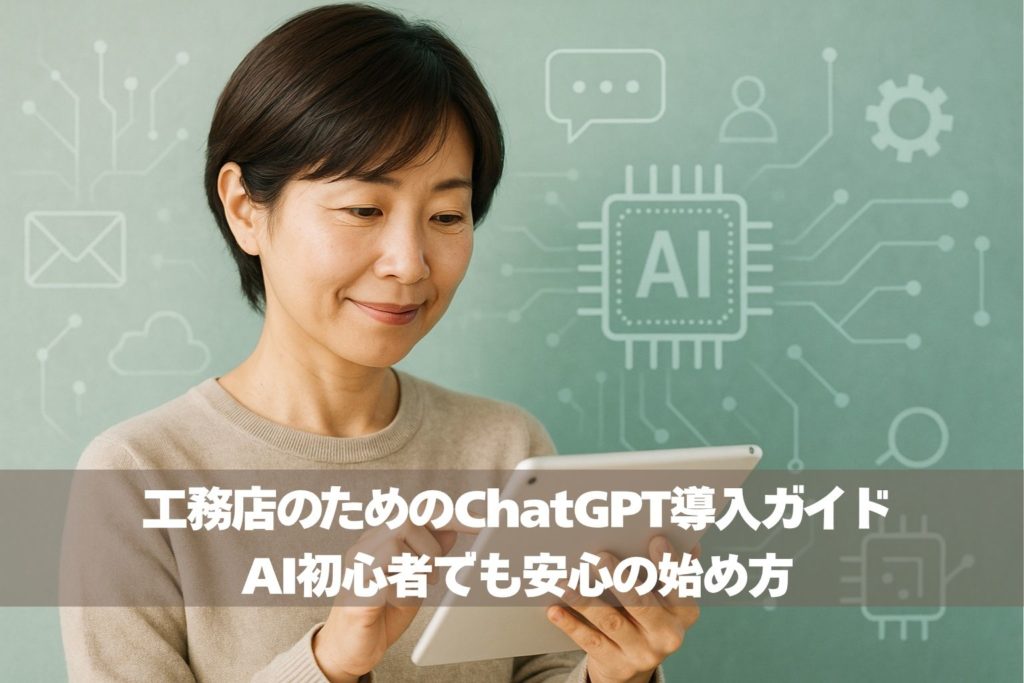 工務店のためのChatGPT導入ガイド｜AI初心者でも安心の始め方