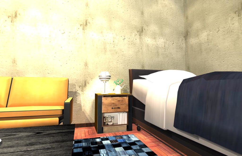 ベッドサイドテーブル