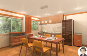 【マイホームデザイナーでリフォーム後のイメージを3Dパース化】